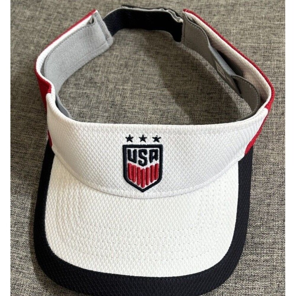 USA Soccer Visor New Era Adjustable Logo Futbol Hat Men’s Team US Soccer